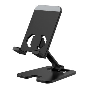 Amzpas Support de téléphone Portable Ajustable en Alliage de Zinc, léger et Facile à Transporter, Support de Téléphone Pliable p