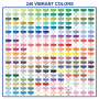 Sanyetral 240 Couleurs Feutre Acrylique, Marqueur Acryliques, Adulte Acrylique Convient pour Bois, Toile,Tissu, Verre, Métal, Pa