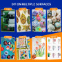 Sanyetral 240 Couleurs Feutre Acrylique, Marqueur Acryliques, Adulte Acrylique Convient pour Bois, Toile,Tissu, Verre, Métal, Pa