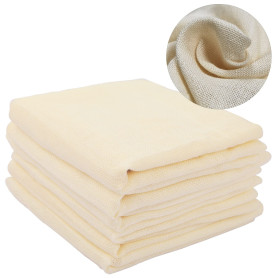 Etamine Alimentaire 6 pièces Cheesecloth 50x50cm, Mousseline Alimentaire, Filtre Alimentaire Réutilisables et lavables Mousselin