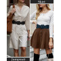 Aupuls Ceintures larges élastiques en daim pour robes - Ceinture extensible tendance pour l'automne et l'hiver