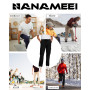 NANAMEEI Pantalon Cargo Homme avec 6 Poches Version Épaissie Pantalons de Travail Taille Elastique Casual Baggy Homme