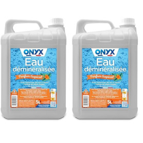 Onyx - Eau Déminéralisée - Fer à Repasser, Lisseur à Vapeur, Décolleuse à Papier Peint, Auto - 100% d’Ingrédients d’Origine Natu