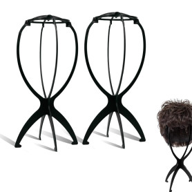 XPEX 2 Pièces Tete perruque Wig cap Tete pour perruque Tete mannequin Support de Perruque Noir pour Femme, Tête de Perruque en P