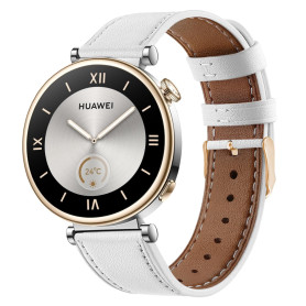 Bracelet pour Huawei Watch GT5/GT4 41mm Cuir Bracelets de Remplacement, 18mm Bracelet Montre Connectée pour Femme Homme
