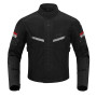 BORLENI Blouson Moto Été Homme en maille Respirant Homologué CE Protections Amovibles aux Coudes et Épaules Noir Vert Gris M-XXL
