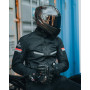 BORLENI Blouson Moto Été Homme en maille Respirant Homologué CE Protections Amovibles aux Coudes et Épaules Noir Vert Gris M-XXL