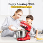 VIVOHOME Robot Pâtissier 660W 10 Vitesses Robot Pétrin Professionnel avec 5,7L Bol mélangeur en acier inoxydable Avec fouet, Cro