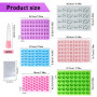 Gykutix 6 Pièces Moule Bonbon Silicone Sans BPA, Anti-AdhéSif Moule Silicone Gummies avec 4 Pipettes + 50 Sachets de Bonbons pou
