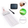 10 Tubes 30CM LED Météore Pluie Lumineuses Guirlandes Solaire,DINOWIN Lumineux Etanche Extérieur Douche Pluie Feux pour Noël Mar