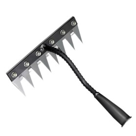 WOMGF Rateau de Désherbage 8 Dents Râteau Jardin Manuels Désherbeurs avec Remplaçables Dents