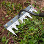 WOMGF Rateau de Désherbage 8 Dents Râteau Jardin Manuels Désherbeurs avec Remplaçables Dents