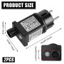 2 Pièces Clignoteur pour Guirlande 31V 6W Transformateur Guirlande LED, 8 Modes Prise avec Fonction Minuterie, Étanche Transform