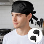 Seefey Lot De 2 Toque de Cuisinier, Calot Cuisine, Bandana Homme pour Hommes Et Femmes, Chapeaux De Chef Extensibles pour Restau