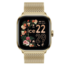 Ice-Watch - Ice Smart 2.0 Gold Milanese Band 1.7 AMOLED - Montre connectée dorée pour Femme avec Bracelet en Acier Inoxydable - 