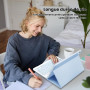 Lielax Coque Clavier pour iPad A16 11ème Génération 11 Pouces 2025/10ème Génération 10.9 Pouces 2022, AZERTY Layout Clavier Étui