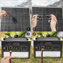 Solar Panel Connector to xt60 Adapter Cable 1.5m, 12awg xt60 Female Solar Panel Power Cable to Solar Charge Connector for Portab