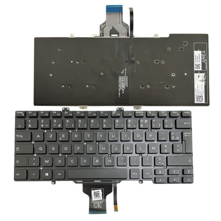 Gintai Clavier Français Azerty pour Dell Latitude 7400 7410 5400 5401 5410 5411 3400 VTHGH 0VTHGH Keyboard Backlit Laptop