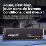 Crucial P310 SSD 2To PCIe Gen4 NVMe M.2 2280, jusqu’à 7.100 Mo/s, Compatible avec Ordinateur Portable et de Bureau & Consoles de