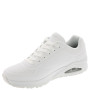 Skechers Uno Stand On Air Baskets Homme, White Durabuck Mesh, 42 EU