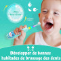 Seago recharge brosse a dent electrique enfant, brosse a dent bebe avec lumière LED 8 têtes, 60 jours d'utilisation, minuteur et