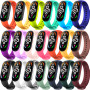 BANGTING 20 Couleurs Bracelets Compatible avec Xiaomi Mi Band 7 / 6 / 5 / Amazfit Band 5, Bracelet de Remplacement