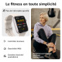 AcclaFit Montre connectée pour Homme Femme, 1,85" avec réponse/appels, 140 Sportive Smart Watch avec Podomètre, Sommeil/Cardiofr