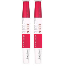 Maybelline New York – Rouge à Lèvres – Superstay 24H – Teinte : Raspberry (195) (Lot de 2)