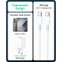 45W Chargeur USB C,Chargeur Rapide Samsung avec 2M Câbles,Charge Rapide pour Samsung Galaxy S25 Ultra/S25+/S24/S23/S22/S21/S20/S