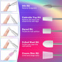 Set de 26 Embouts Ponceuse Ongles avec 8 Embout Ponceuse Ongles Céramique - Idéal pour les Professionnels et les Débuteurs, Usag