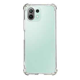 QUITECO Coque pour Xiaomi 11 Lite 5G NE, Housse Protection Souple Silicone TPU avec Coins Renforcés, Transparente