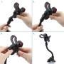 ivoler 360°Support de Téléphone Support Voiture Universal Ventouse Long Bras Support Pare-Brise Holder Smartphone pour Telephone