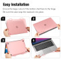 FINTIE Coque Compatible avec MacBook Air 13 Pouces 2020/2019 / 2018 (A2337 M1 / A2179 / A1932) - Etui Mat Housse Fine Légère Cov