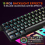 DAREU EK60 HE Clavier Magnétiques Gaming, Précision RT de 0,01 mm Rapid Trigger, 60% QWERTY Clavier Gamer Filaire 8000Hz Polling