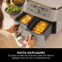 NINJA Dual Zone Max Air Fryer 2 Compartiments, Capacité Familiale de 9,5L, Max 240°C, Air Fryer 6-en1, Pièces Antiadésives Amovi