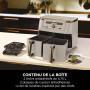 NINJA Dual Zone Max Air Fryer 2 Compartiments, Capacité Familiale de 9,5L, Max 240°C, Air Fryer 6-en1, Pièces Antiadésives Amovi