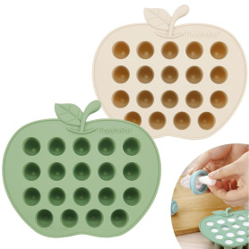 PandaEar Plateau Congélateur en Silicone pour Bébé, Lot de 2 Plateaux pour Bébé pour Fruits et Aliments, Conteneur de Stockage e