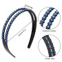 Serre-Têtes à Strass Double Bandeaux de Cheveux en Cristal Diamant Imitation Bandeau de Cheveux en Cristal pour Femmes et Filles