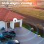Cinnado Camera Surveillance WiFi Exterieure sans Fil Solaire – 2K Caméra de Surveillance Extérieur avec Panneau Solaire, Wi-FI 2