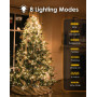 BESCOST Rideau Lumineux Exterieur, 600 LED 6m*3m Guirlande 8 Modes de Fonctionnement Lumière de Rideau pour Décoration Chambre M