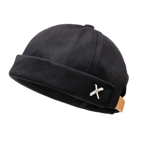 YAMEE Docker Bonnet Homme bob Femme Casquette Homme Casquette sans Visiere Chapeau Docker Hat Unisex(One Size 56-58cm)