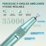 CyleeJoy Ponceuse pour Ongles Professionnel 35000 RPM, 12 en 1 Lime a Ongle Electrique Portable, Ponceuse Ongle Sans Fil Recharg