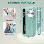CyleeJoy Ponceuse pour Ongles Professionnel 35000 RPM, 12 en 1 Lime a Ongle Electrique Portable, Ponceuse Ongle Sans Fil Recharg