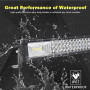 Willpower Barre LED 81cm 32'' 405W Avec Câblage Stroboscope Rampe Étanche 12V 24V Projecteur Longue Portée Feux Phare de Travail