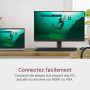 Dell 24 Écran PC - SE2425HM, Full HD (1920x1080), 100Hz, IPS, 5ms, VESA (100x100mm), HDMI, VGA, Garantie 3 Ans, Noir
