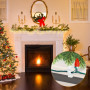 HIQE-FL Crochet de Lumière de Noël, 60 Pièces Crochets et Clips pour Gouttières, Suspension et Attache Guirlande Lumineuse Extér