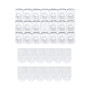 JELLYSUB Mini Crochets de Fixation Transparents, 100 Mini Crochets et 120 Bandes Adhésives pour Guirlande Lumineuse et Décoratio