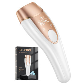 21J Épilateur Lumière Pulsée, IPL Épilateur Laser avec Fonction de Refroidissement, Salon à la Maison,9 Niveaux Laser Epilation 