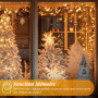 SALCAR Guirlande Lumineuse LED à Grappes pour Arbre de Noël, 20m 800 LEDs Éclairage de Noël avec 8 Modes, Imperméable IP44 Guirl