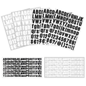 Vicloon Autocollants Lettres, 8Pcs Alphabet Lettre et Autocollants, Chiffres Adhesifs Autocollant Boîte aux Lettres pour Maison 